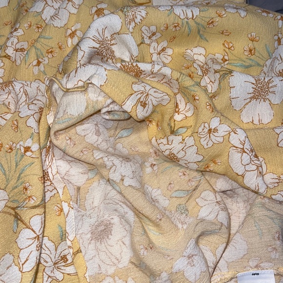 SO Yellow White Floral Smocked Bodice Tiered Maxi Sun Dress NWT - Picture 10 of 14